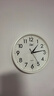 康巴丝（Compas）挂钟客厅 静音钟表客厅石英钟表挂墙时钟 C2866 白色 30.5cm直径 实拍图