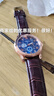沃凯全自动机芯械男士手表高档日历石英表男款潮流时尚手表男名表 时尚款蓝面 实拍图