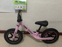 酷骑儿童平衡车1-6岁宝宝滑步车12寸轻便车身初学者S2樱霞粉 酷奇 实拍图
