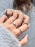 柯芙尼【赠GRA证书】莫桑钻情侣戒指男女一对钻戒520情人节礼物送女友 实拍图