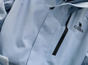 骆驼（CAMEL）三防冲锋衣户外登山服防风防水防污三合一运动外套 AD22263513X，抓绒内胆月光蓝女 M 实拍图