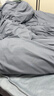 京东京造悦柔四件套 120g磨毛春秋耐用 A类双人床上用品床单被套枕套 1.5米科技灰 实拍图