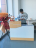 收银台吧台店铺小型柜台现代服装店便利店网红潮店小吧台接待台 【右转角】金丝橡木+白色柜体 100x45x100厘米 实拍图