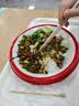 格田彩餐椅塑料椅子办公凳靠背休闲椅家用书桌椅卧室化妆椅简易小椅子 卡其*1【品质原料 加大座面】 实拍图