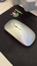 SUOYING【TOP榜第一名】无线鼠标蓝牙静音可充电办公无限声笔记本电脑平板游戏适用小米华为荣耀联想苹果 尊享【高精准芯片丨加强续航丨七彩呼吸灯丨可充电】银 适用华为苹果小米惠普华硕联想荣耀macb 实拍图