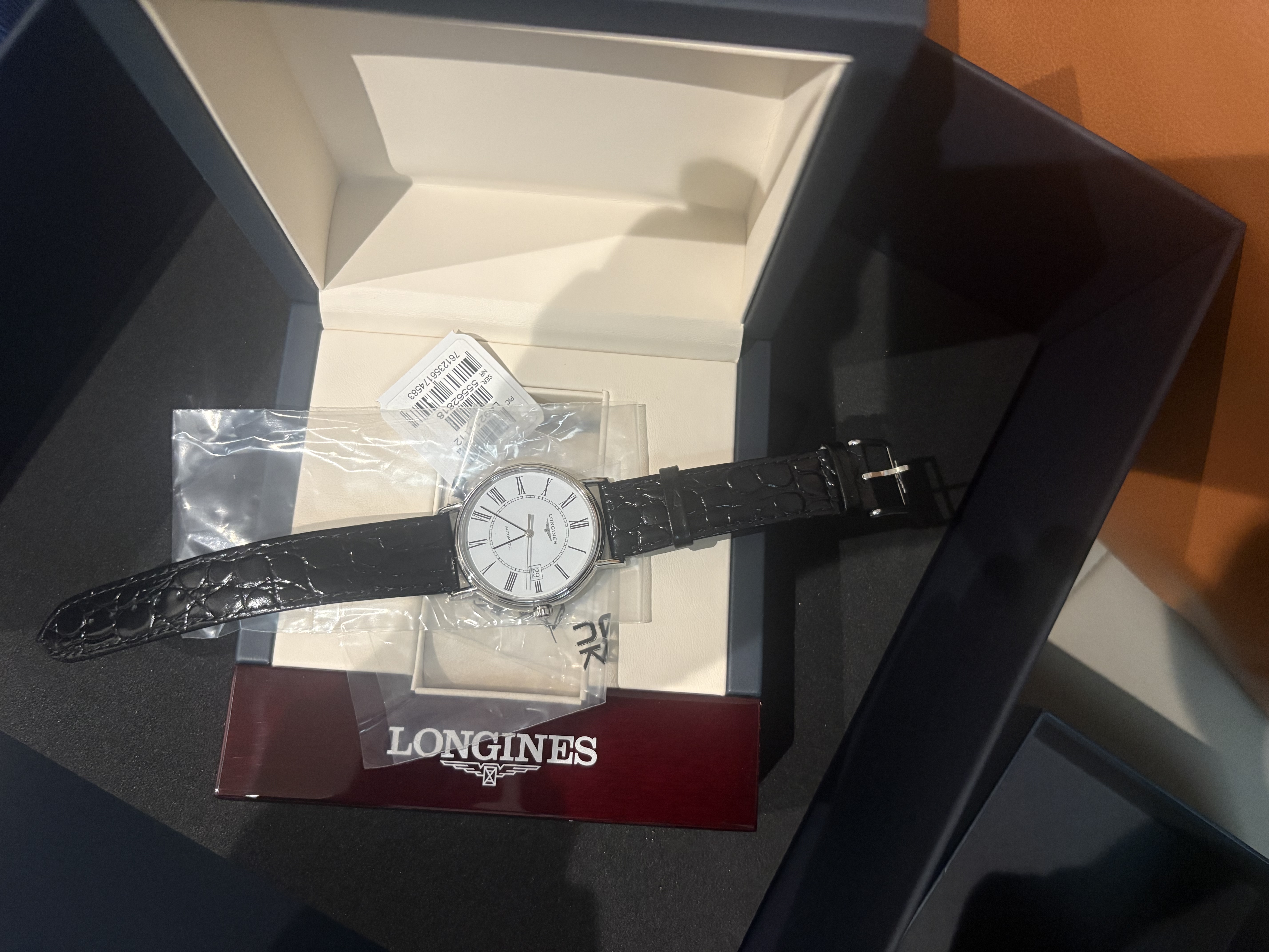浪琴（LONGINES）瑞士手表 时尚系列 男士皮带机械表L49214112 实拍图