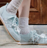 adidas NIZZA PLATFORM厚底增高运动帆布鞋女阿迪达斯三叶草 一号黑/白   35.5 实拍图