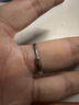 中国黄金足银戒指男生素圈纯银指环单身尾戒生日礼物送男友老公纪念日 足银交织男戒【京速达】C530 实拍图