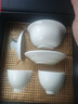 苏氏陶瓷三才盖碗德化白瓷功夫茶具茶碗羊脂玉薄胎送两茶杯伴手礼 实拍图
