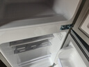 奥克斯小冰箱家用小型迷你冷藏冷冻两用出租房宿舍用节能省电寝室办公室电冰箱 【净化去味】156银色【高效保鲜 铜管速冷】42L 实拍图