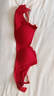 猫人（MiiOW）【礼盒装】本命年红色内衣套装女红内裤袜子女士内衣女无钢圈文胸 实拍图