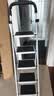 曙亮梯子 家用 折叠梯 人字梯 五步梯 黑曜碳钢加厚 爬梯 摸高=3.4米 实拍图