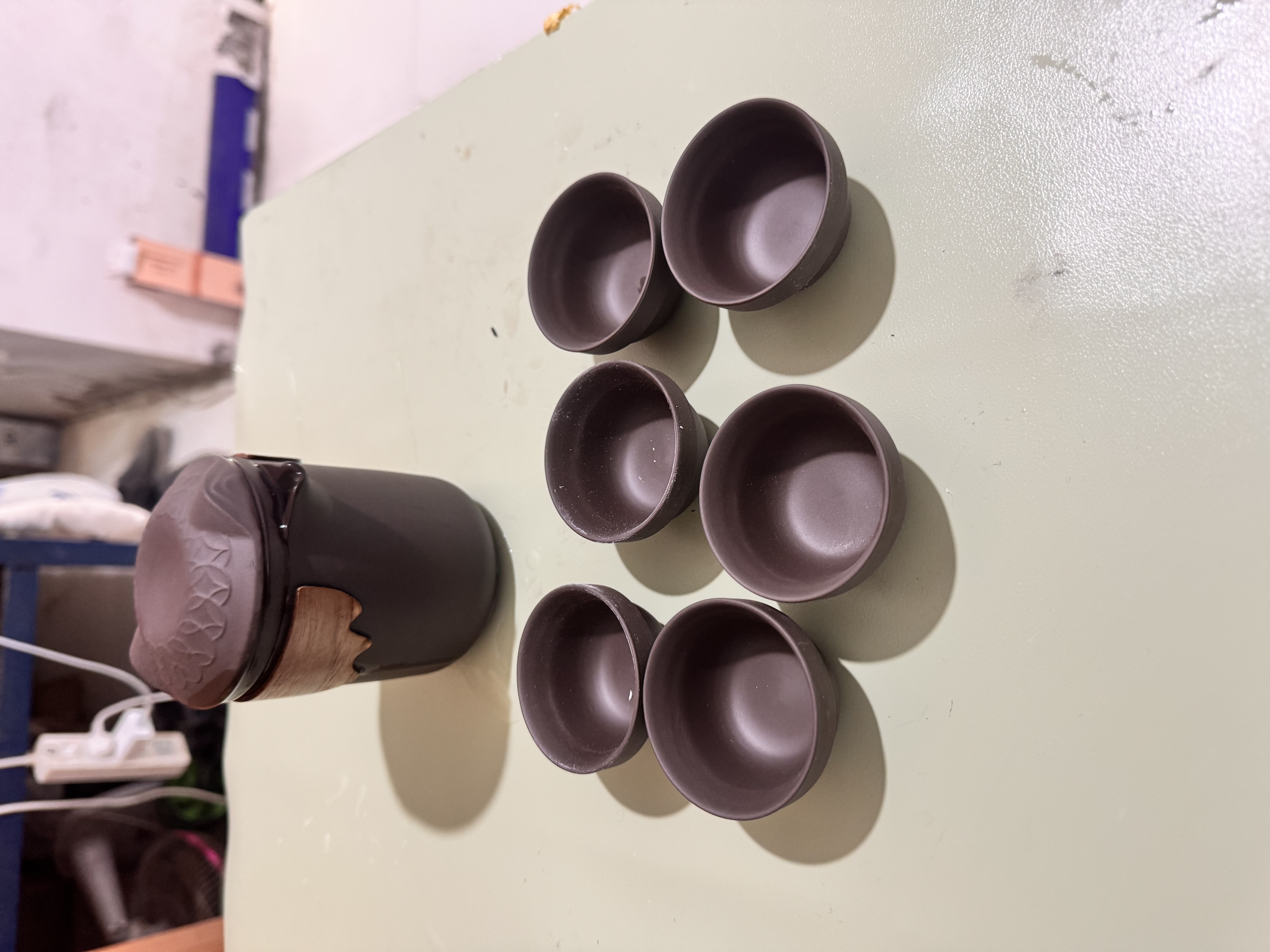 黄盏轻奢便携式紫砂旅行功夫茶具家用泡茶壶快客茶杯茶水分离户外套装 陈年紫砂猫耳快客杯-舍得 实拍图
