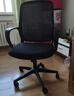 得力（deli）4900S 人体工学靠背办公椅/电脑椅/职员椅 可升降转椅舒棉坐垫 黑 实拍图