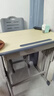 晶霄儿童学习桌椅套装作业课桌子小孩书桌写字桌学校小学生家用可升降 【舒适款】双柱课桌+椅深灰色 实拍图