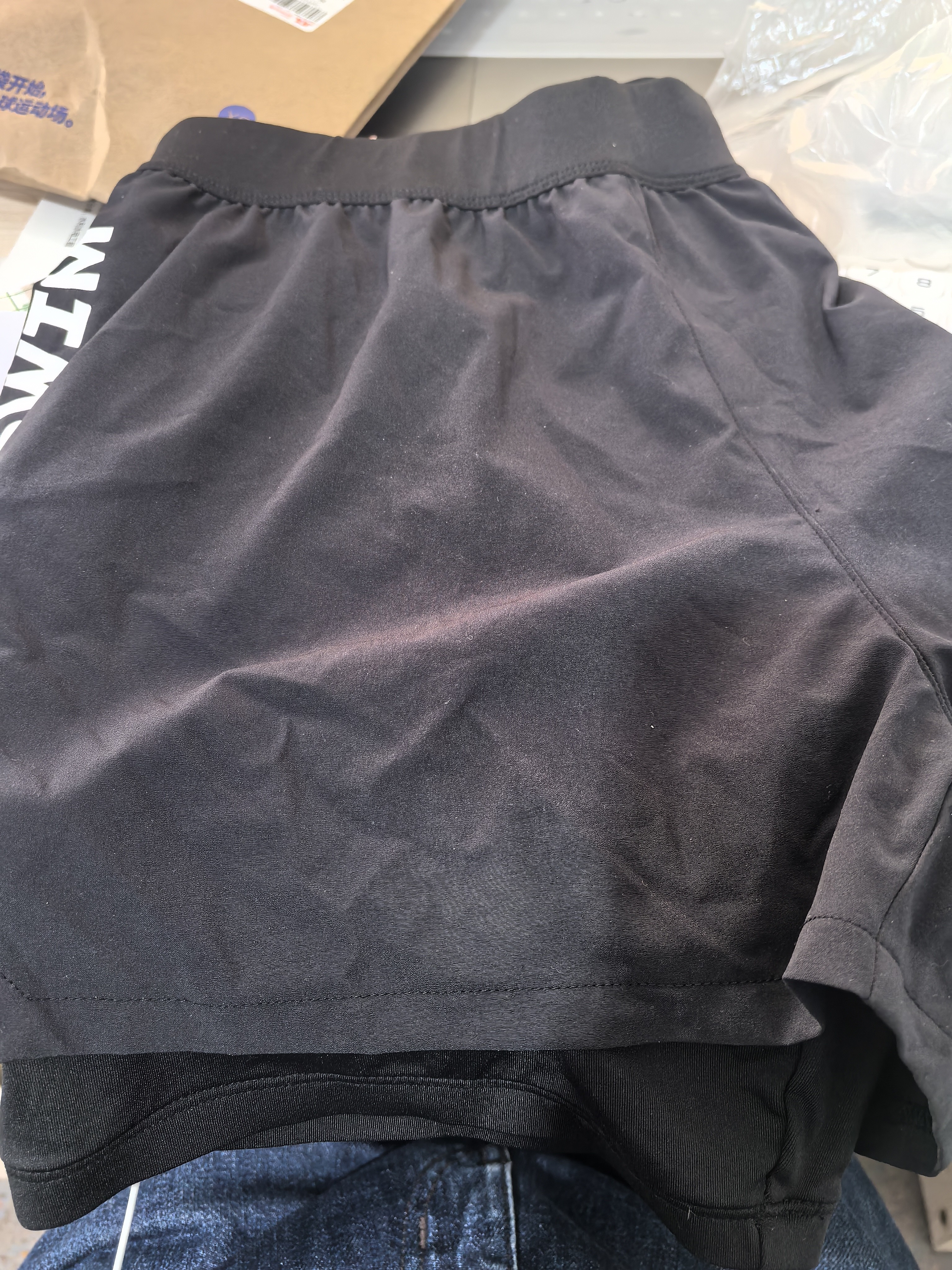 迪卡侬（DECATHLON）泳裤男短裤防尴尬游泳裤沙滩裤游泳短裤温泉裤泳衣海边游泳装备 【新款防尴尬】抗氯经典黑 M /42 内衬需紧身包裹，建议选小一尺码 实拍图