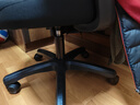 得力（deli）4900S 人体工学靠背办公椅/电脑椅/职员椅 可升降转椅舒棉坐垫 黑 实拍图
