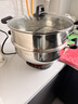 惠当家（Hui Dang Jia）电锅多功能电热锅电炒锅家用电蒸锅一体电煮锅加厚304不锈钢电火锅G08-34 实拍图