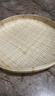 极景竹簸箕竹筛子手工竹编制品农家用大号圆簸箕晾晒筐 直径40cm高6cm 实拍图