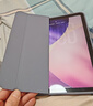 毕亚兹 适用ipad 10.2英寸保护套 2021年9/8/7代 通用苹果平板电脑三折支架 智能休眠保护壳 PB179金刚黑 实拍图