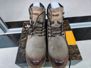 Jeep吉普男鞋秋冬耐磨防滑马丁靴高帮韩版英伦复古风工装靴 卡其色 40 实拍图