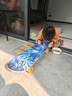 匹克滑板儿童双翘板6-12岁初学者刷街板青少年四轮专业板 蓝色 实拍图