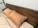 京东京造意式瓷磨四件套 60支长绒棉磨毛A类100%纯棉全棉床单被套床上冬天保暖双人 1.8m枫叶棕 实拍图