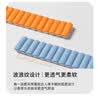 iboann适用华为手环10表带超纤皮华为9/8手环腕带双钉金属按扣NFC版通用小众女生华为10手表替换配件·白 实拍图
