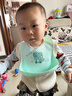 新安代 婴儿围兜 宝宝围嘴儿童小孩吃饭兜防水立体口水卡通罩衣可调节 【3D立体加大款】小恐龙 实拍图
