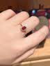 廷亮 18K金镶嵌钻石天然鸽血红红宝石戒指戴妃款彩宝戒指送 手寸留言(10至20号)现货 实拍图
