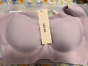 ubras无尺码加大版背心式文胸无痕无钢圈女士内衣女无痕胸罩燕麦奶 实拍图