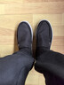 布舍元（BUSHEYUAN）休闲帆布鞋老北京布鞋一脚蹬懒人板鞋单鞋男士331-1711 黑色 39  实拍图