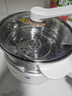 美的（Midea）电煮锅 小电锅 不锈钢0涂层电热锅 宿舍小锅多功能锅 1.6L学生寝室一体泡面小火锅XZC2017G 配蒸笼 实拍图
