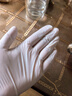 医用丁腈手套一次性无粉乳胶橡胶医疗外科手术检查家务食品级专用 【医用级】白色丁腈 100只/盒 M码（中号） 实拍图