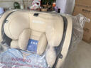 Heekin德国 儿童安全座椅汽车用0-4-12岁婴儿宝宝360度旋转ISOFIX硬接口 尊享灰(遮阳棚+上拉带+侧保护) 实拍图