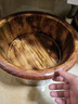 川柏香实木泡脚桶木桶洗脚盆木桶家用足浴桶泡脚木质香柏木碳化木制脚盆 26cm 【碳化无盖】+艾30 实拍图