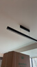 欧普照明（OPPLE）全光谱智慧光护眼高亮一字长条餐吊灯高显色现代简约大气黑色47W 实拍图