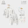 乖奇熊婴幼儿长袖连体衣服春秋季男女宝宝纯棉哈衣爬服家居服薄款睡内衣 实拍图