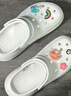卡骆驰（CROCS）檀健次同款经典泡芙洞洞鞋百舒适男沙滩鞋女鞋休闲鞋|207521 白色-100(含智必星) 36 (220mm) 37 实拍图