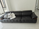 狄普牛皮艺网红意式高级感大坐深头靠可调客厅3.1米沙发床曜夜黑玉衡 实拍图