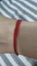 钧弘 红绳好运脚链桃木十二生肖朱砂转运珠珠守护男女情侣平安本命年手链情人节礼物 红绳(象形兔)紫金砂脚链 18-28厘米可调 实拍图
