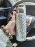 花卜丸纯钛杯保温杯男女焖茶水分离杯子大容量便携伴手节日礼物品泡茶杯 皓月银460ML （内外纯钛+纯钛杯盖+纯钛茶隔） 实拍图
