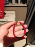 今夕朱砂手串女士手链转运珠佛珠本命年马年送女友情侣礼物礼品 6mm朱砂玉葫芦手链女 实拍图