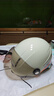 野马（YEMA）3C认证359S电动摩托车头盔男女夏季防晒半盔四季通用安全帽新国标 卡其花+咖短 实拍图