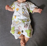 夏季婴儿衣服纯棉短袖连体衣女男宝宝哈衣爬爬服0-2岁婴幼儿服饰 小恐龙 73cm 实拍图