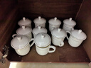 陶相惠 茶杯骨瓷办公杯会议杯陶瓷盖杯开会杯子商务办公水杯带盖10只装 实拍图