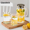 GLASSLOCK凉水壶高硼硅玻璃茶水分离耐高温冷水壶泡茶壶家用玻璃果汁杯1.1L 实拍图