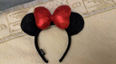 迪士尼（Disney）毛绒玩具正版发饰卡通女孩饰品米奇老鼠生日礼物 红亮片米妮发箍 实拍图