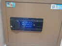 虎牌保险柜家用办公小型电子密码免钥匙保管柜全钢防盗床头保险箱可入墙入柜 博瑞系列 35cm 咖啡金 实拍图