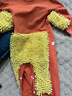 心楠婴儿爬爬服春秋冬季防宝宝脏爬行服罩衣长袖爬行服户外拖地板连体 桔色 100码【长袖款】A类 建议0-3岁 实拍图
